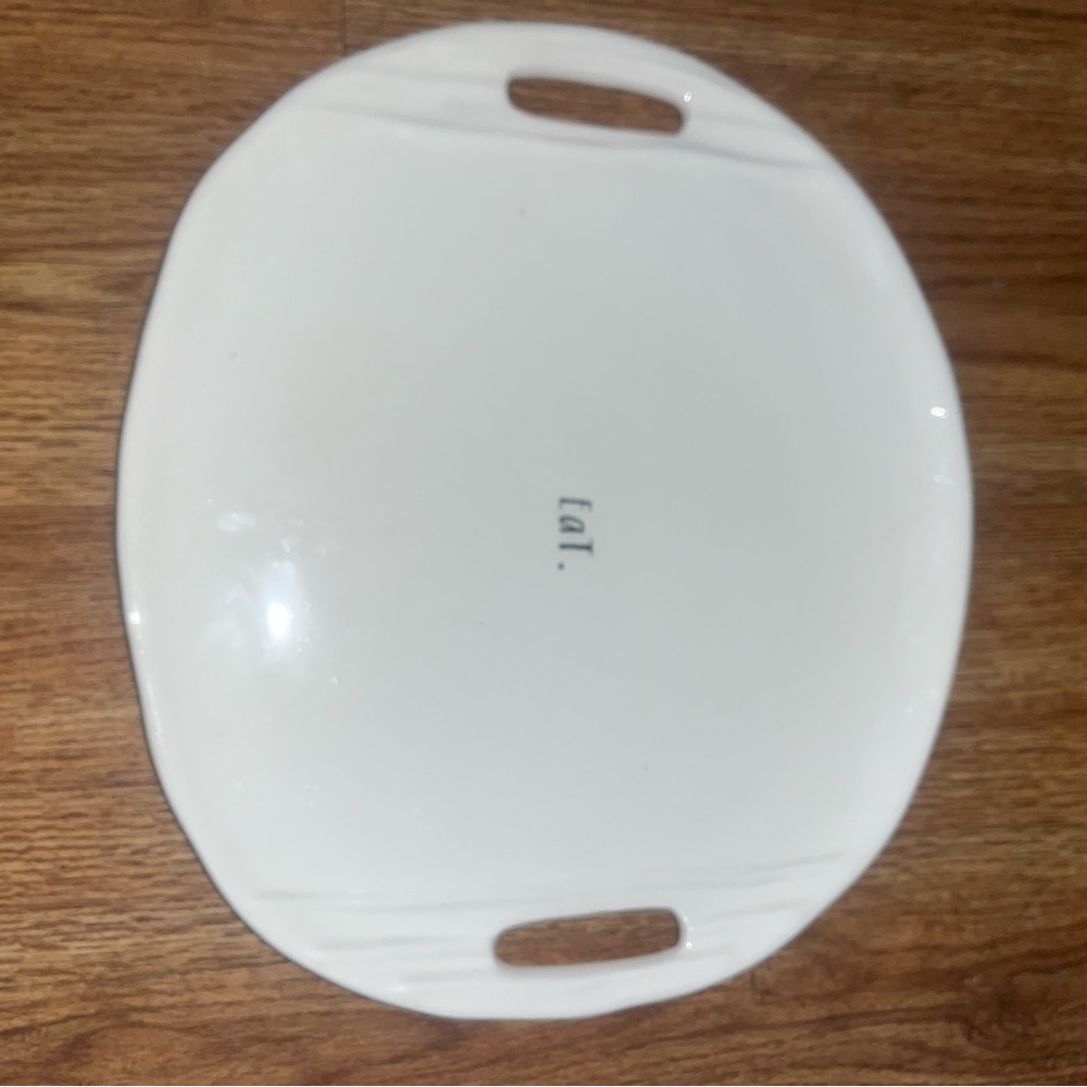 Rae Dunn White Ceramic Serving Tray